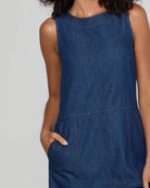 Fumi Dress Dark Denim Dresses Boom Shankar