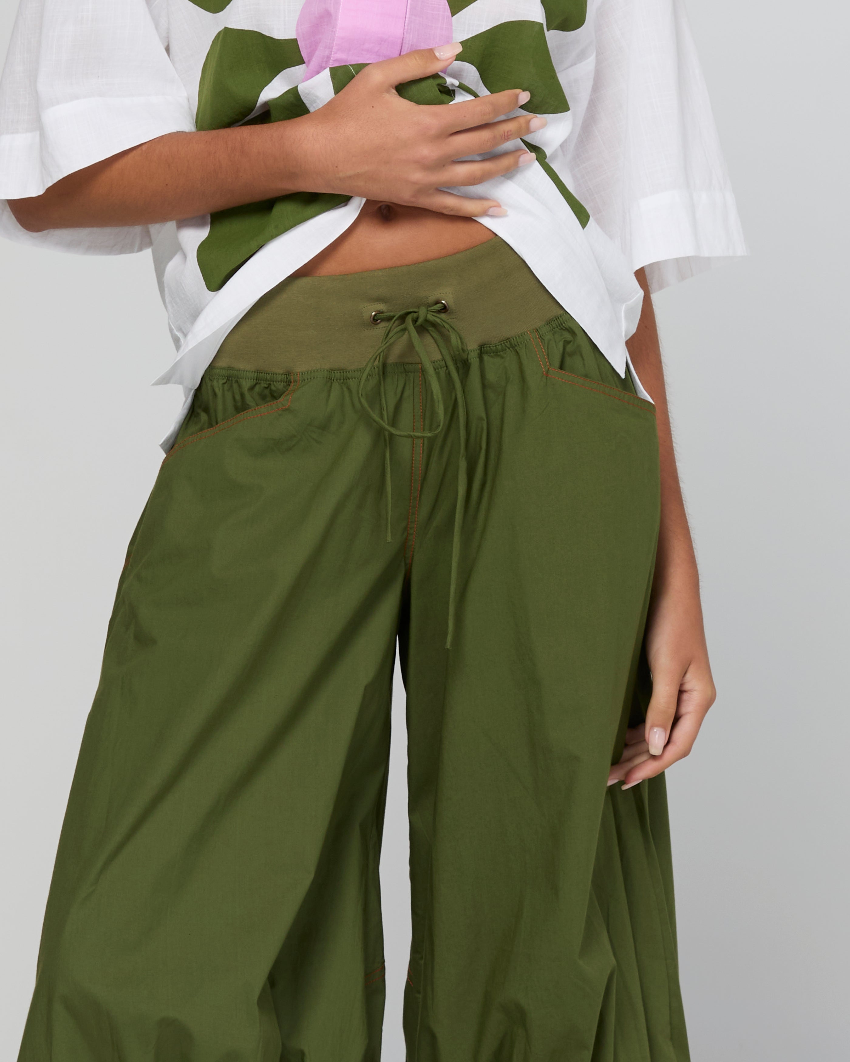 Guru Pant Chive Bottoms Boom Shankar