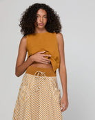 Guru Skirt Mustard Stripe Skirts Boom Shankar