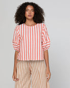 Ava Top Watermelon Stripe Tops Boom Shankar
