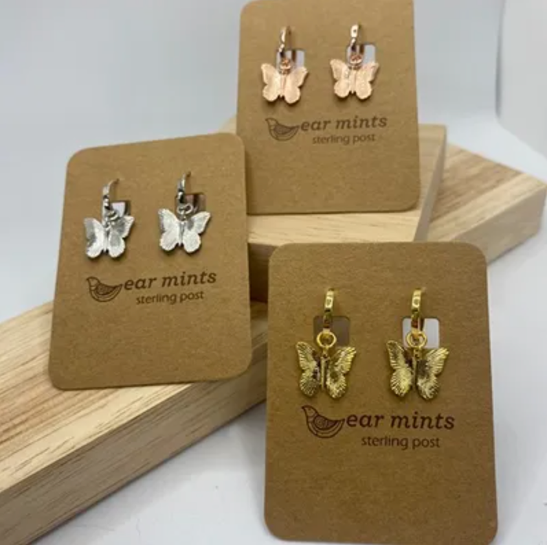 Butterfly Huggie Earrings Earrings Fabienne Gold