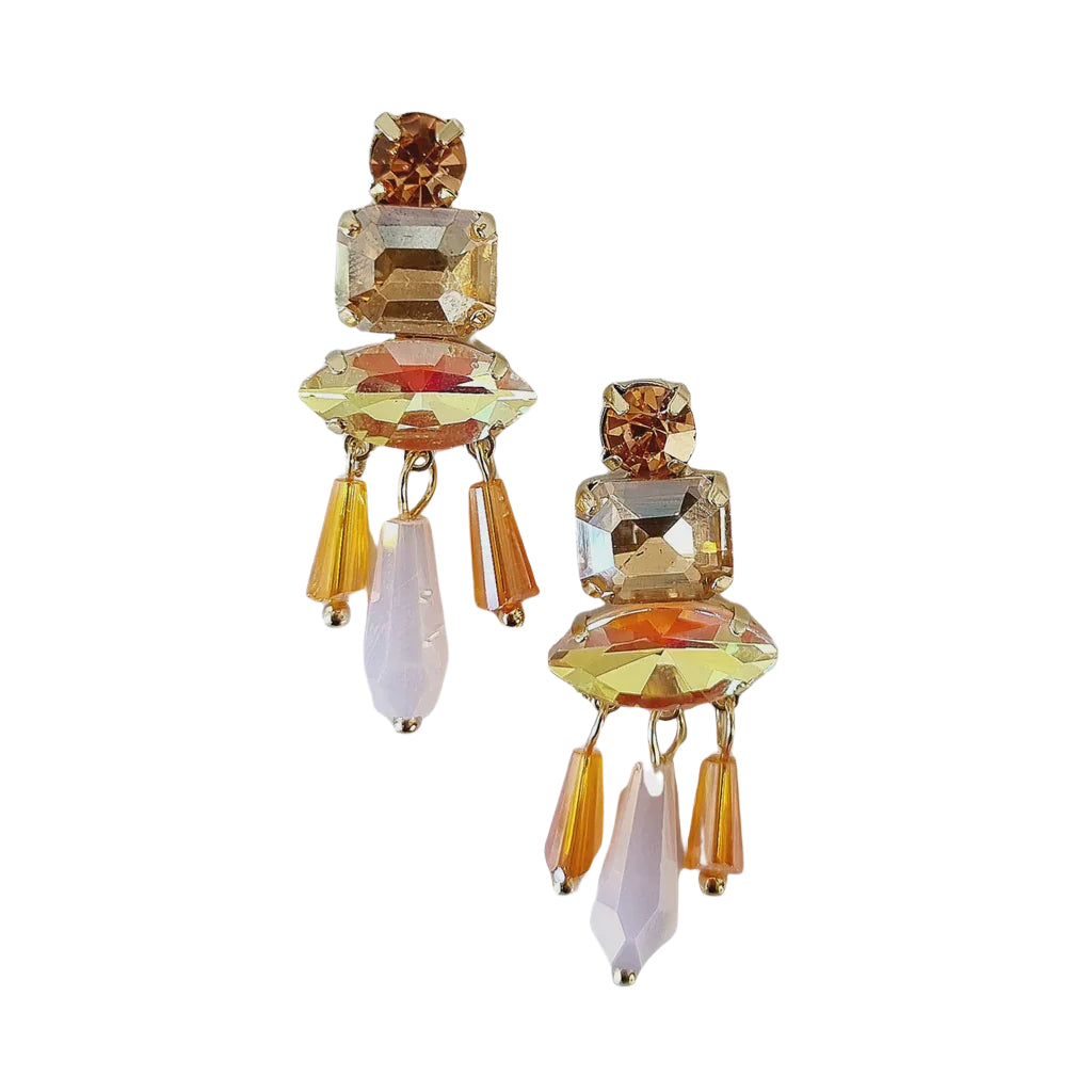 Nala Gem Earring B Orange Earrings Zoda