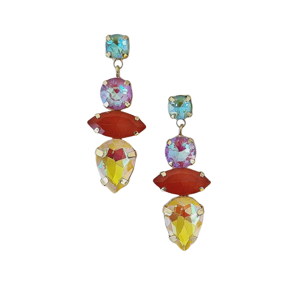 Kiara Gem Earring B Yellow Earrings Zoda