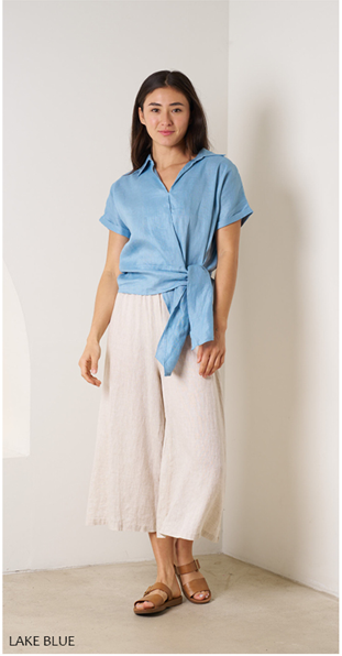 Baker Shirt Summer Green Tops Valeria Label