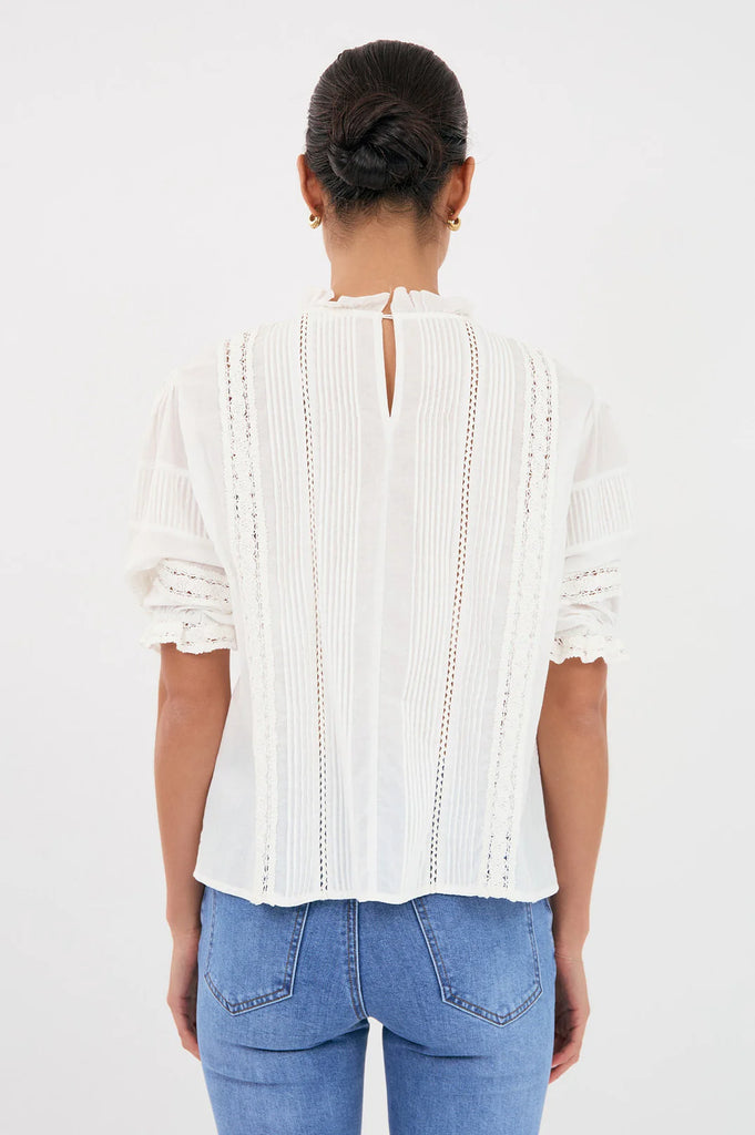 Bambi Boho Cotton Top (White) Tops Adorne