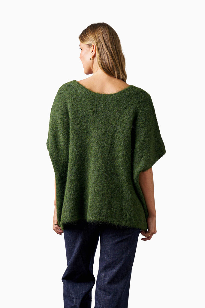 Barnett Knit Vest - Khaki Jackets Boho