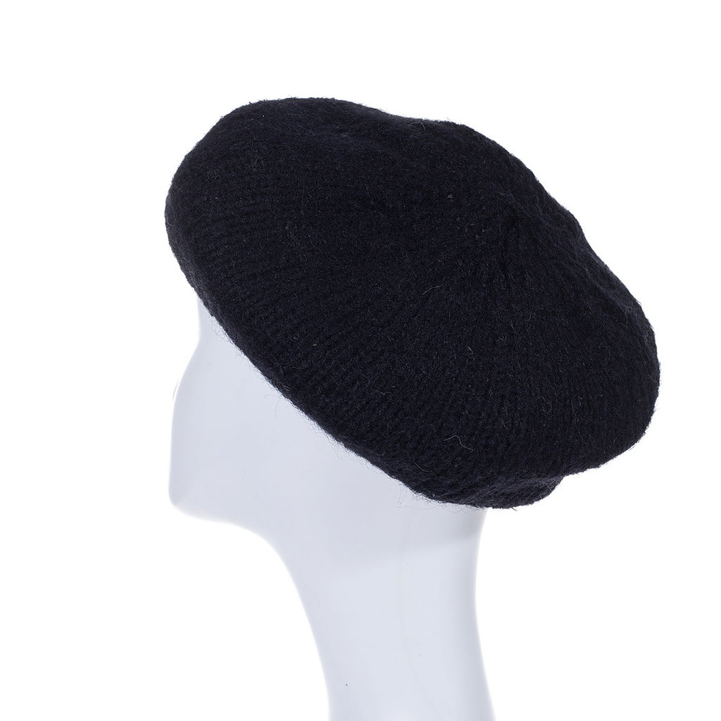 Beret Hat Black 2 Hats & Millinery Ivys   