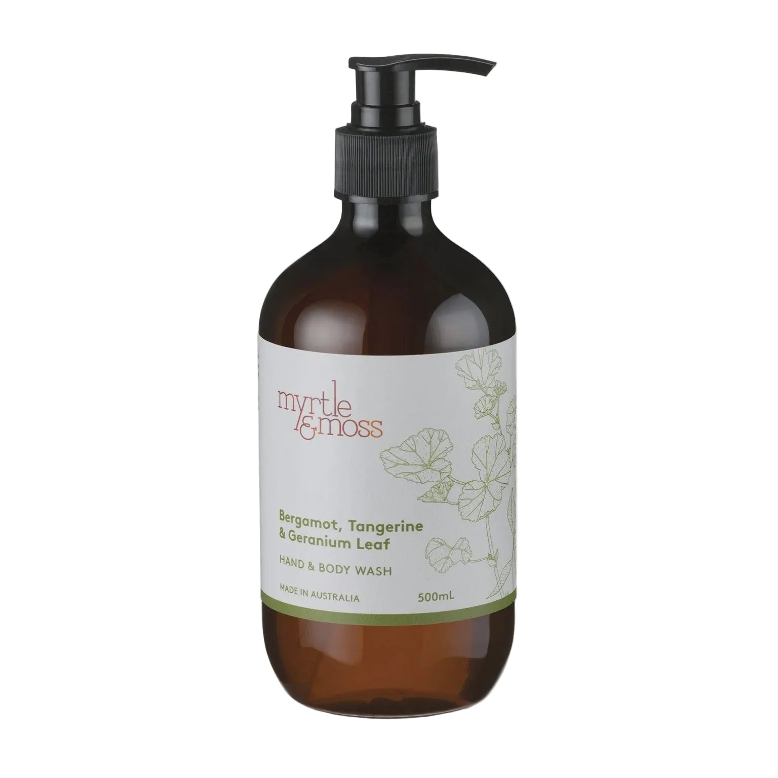 Hand and Body Wash 500ml Bergamot, Tangerine & Geranium Leaf Body Myrtle & Moss