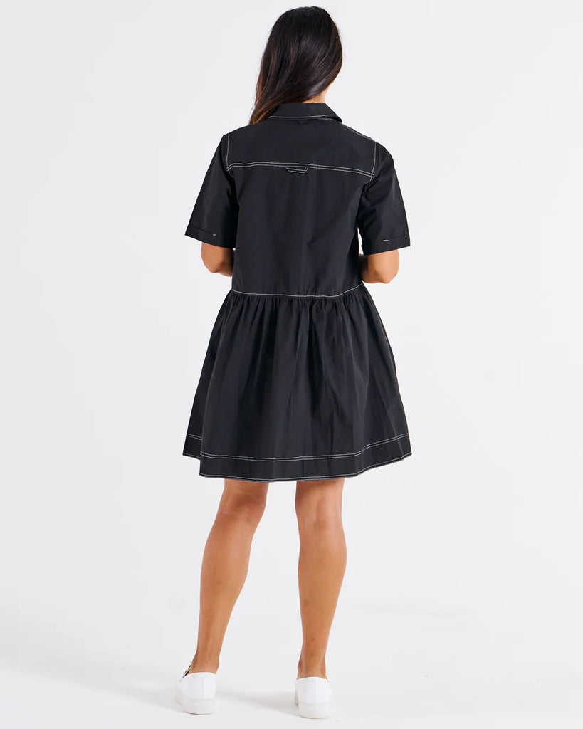 Denver Cotton Dress Black Dresses Betty Basics   