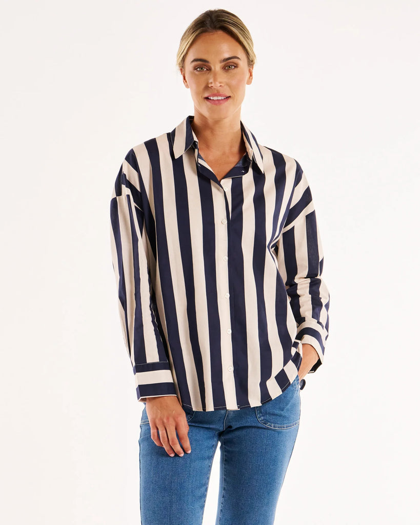 Stripe Shirt Navy Strip Tops Betty Basics   