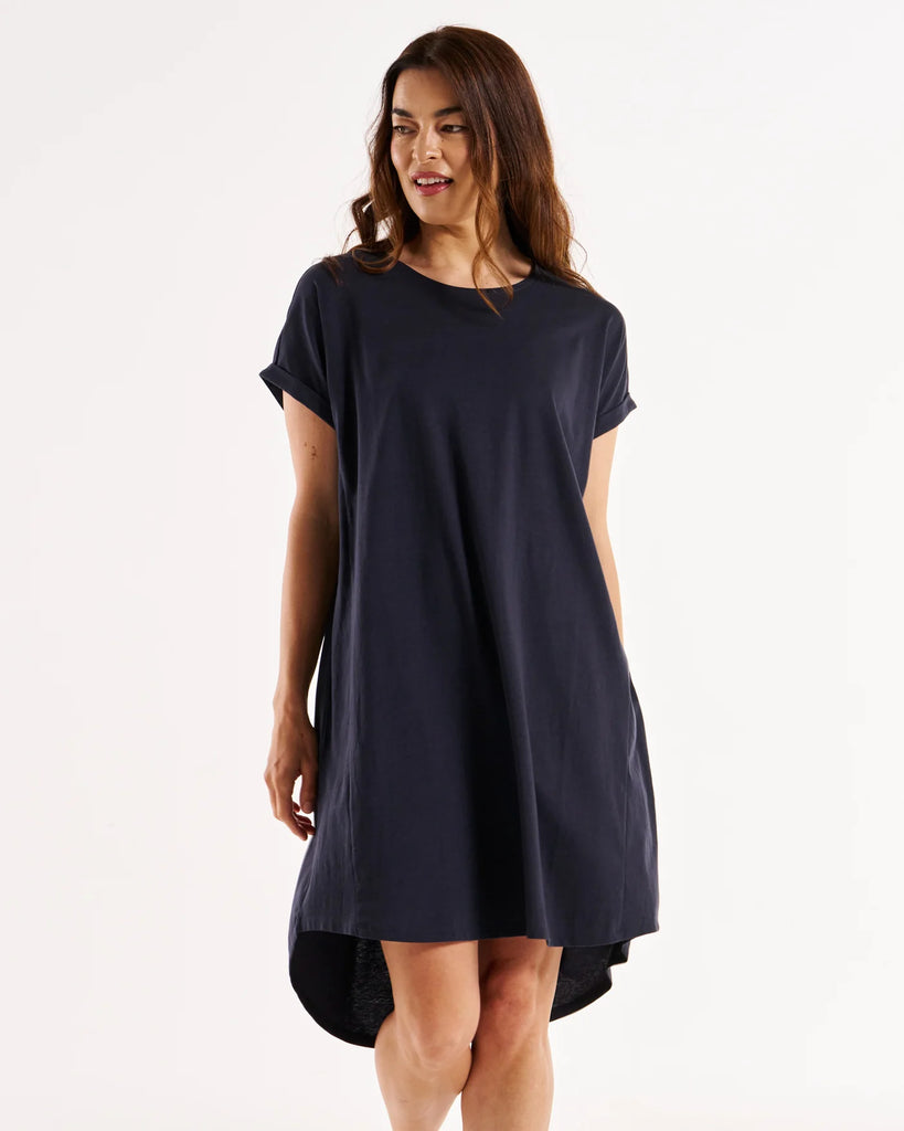 Maxine T-Shirt Dress Coal Dresses Betty Basics   