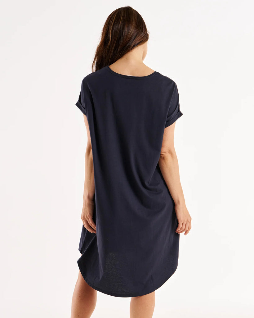 Maxine T-Shirt Dress Coal Dresses Betty Basics   