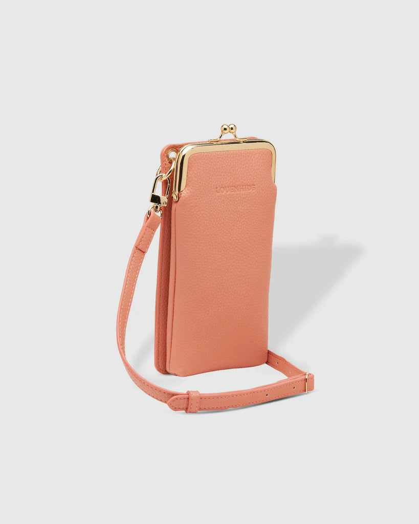 Billie Crossbody Phone Bag Peach Bags and Purses Louenhide   