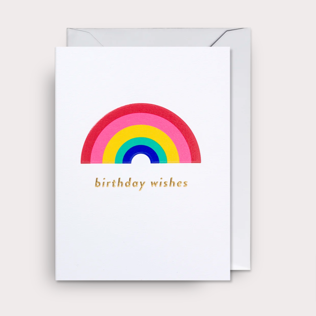 Lagom Rainbow Birthday Wishes Mini Gift Cards Cards and Wrap Lagom Design