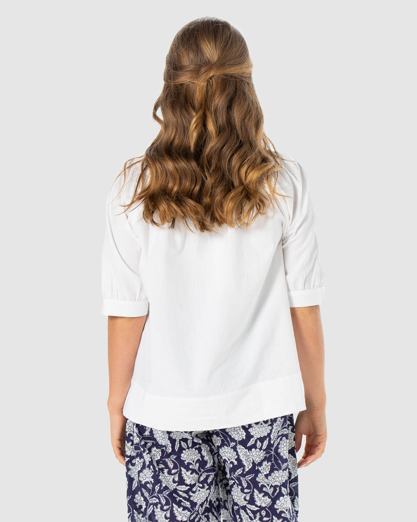 Bliss Top Basic White Tops Boom Shankar   