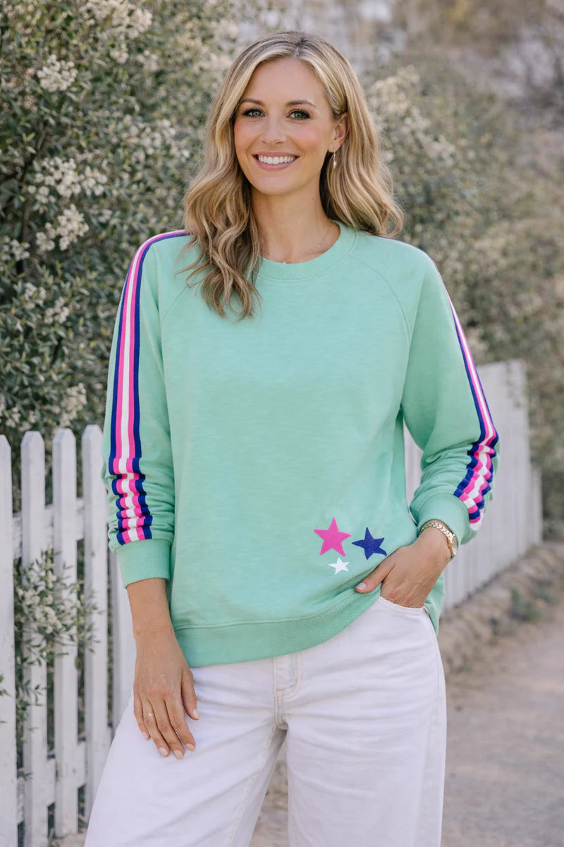 Billie Oversized Sweater Green Tops Jovie The Label