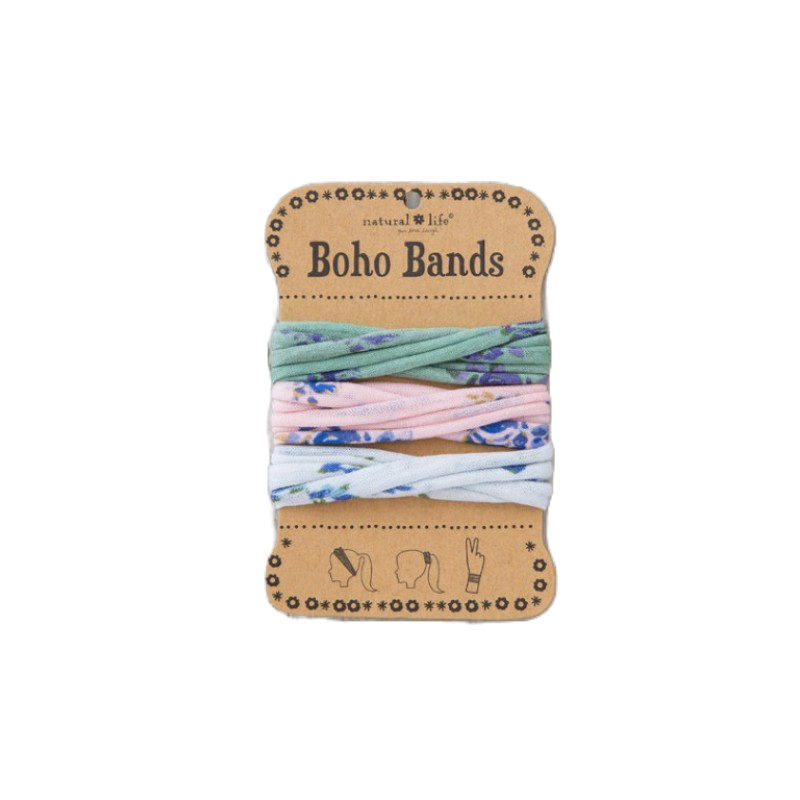Boho Bands Roses Pink Sage Blue Bandeau Natural Life