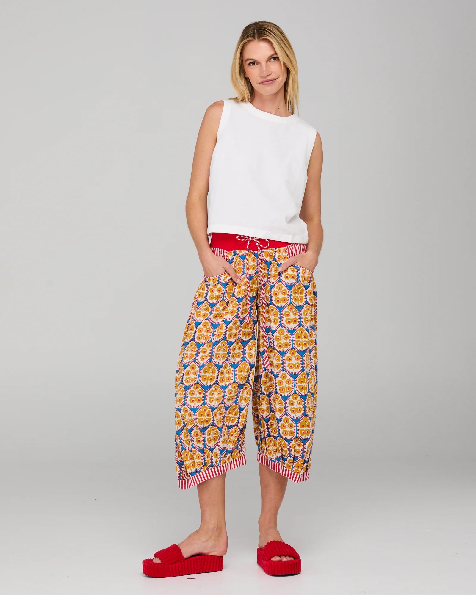 Guru Pant Emilia Blue Bottoms Boom Shankar