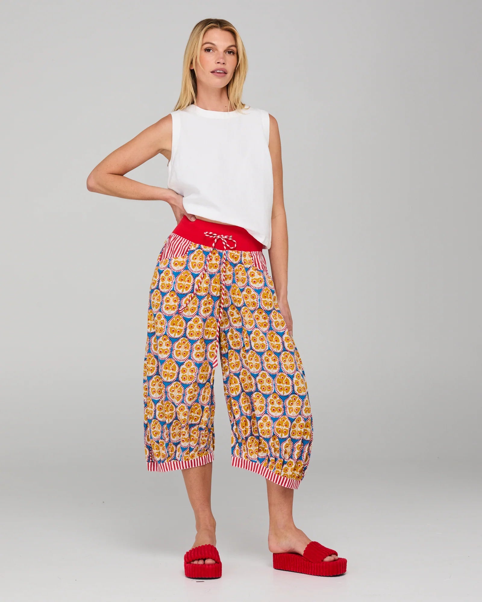 Guru Pant Emilia Blue Bottoms Boom Shankar