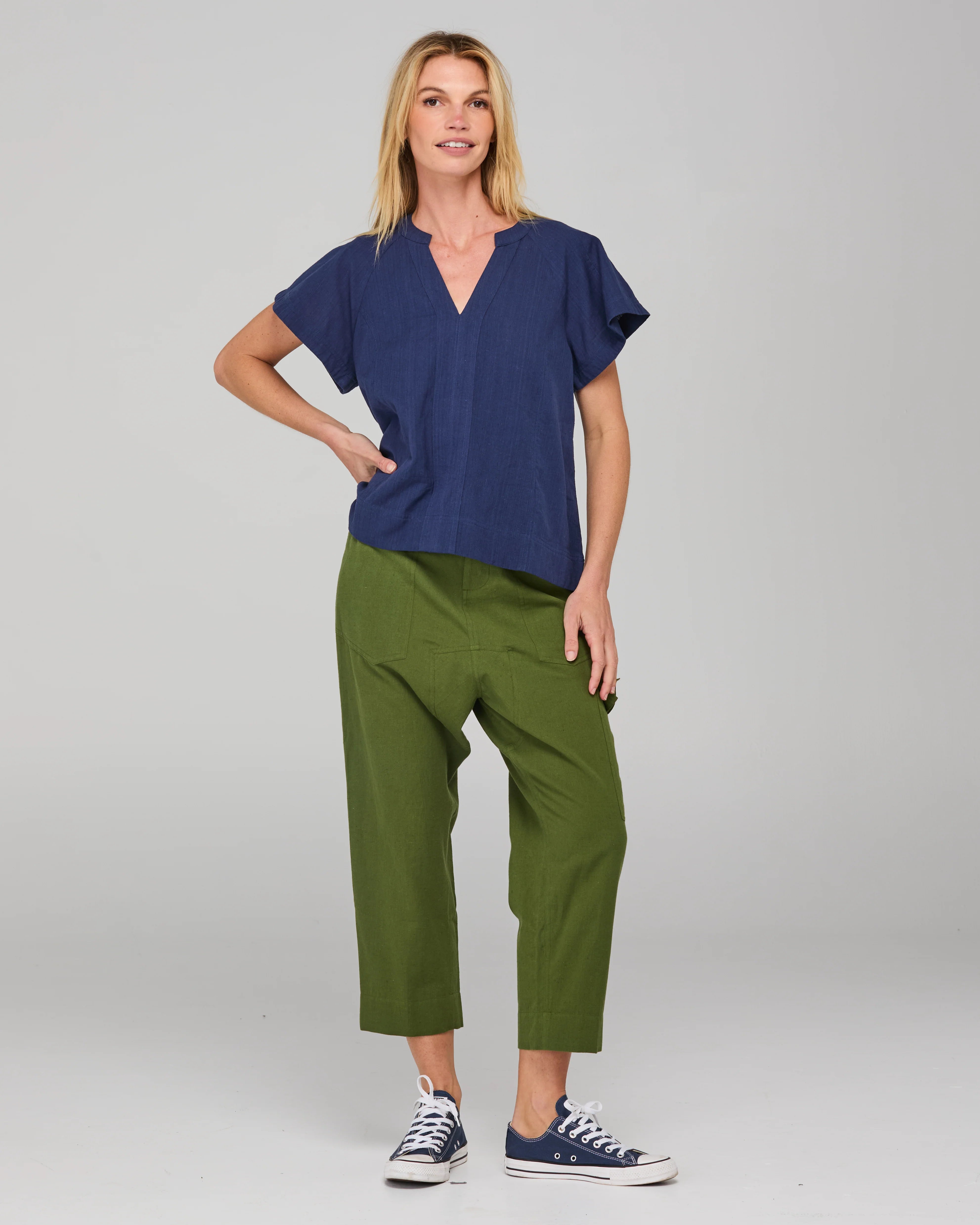 Molly Cargo Pant Khaki Bottoms Boom Shankar