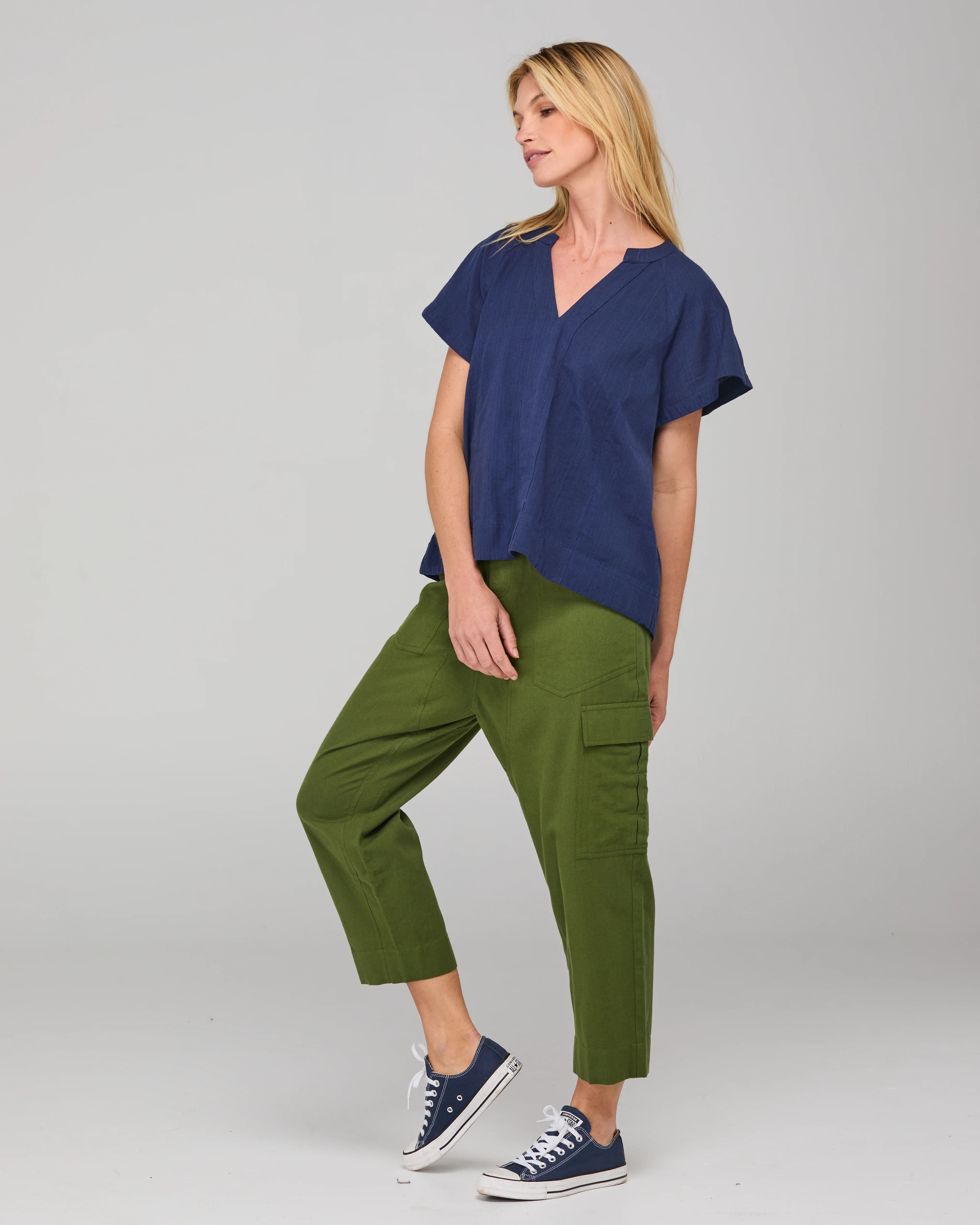 Molly Cargo Pant Khaki Bottoms Boom Shankar