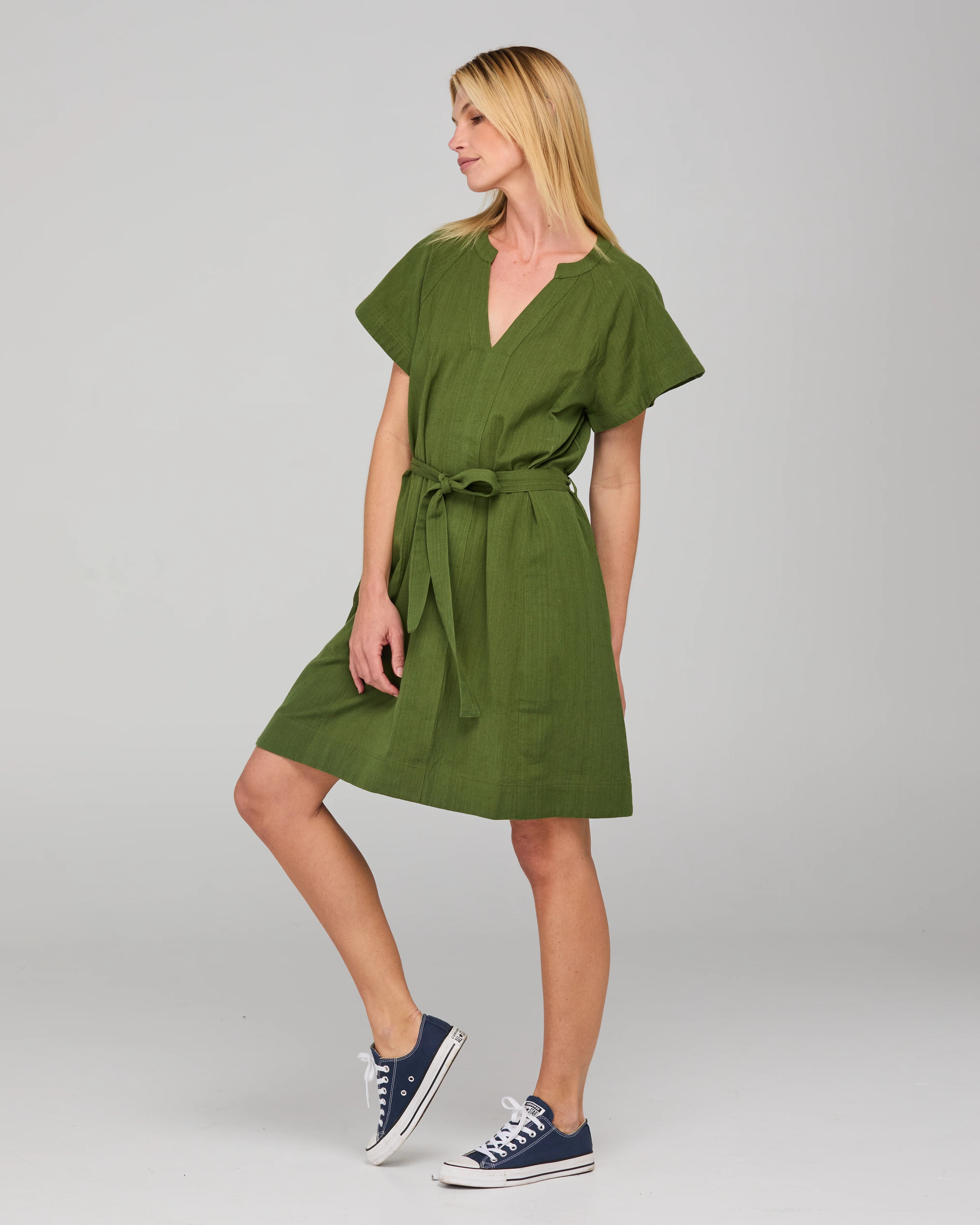 Livy Dress Khaki Dresses Boom Shankar
