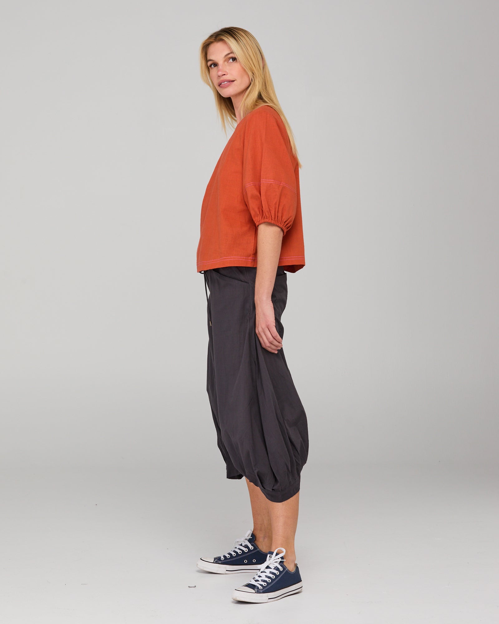 Ava Top Burnt Orange Tops Boom Shankar