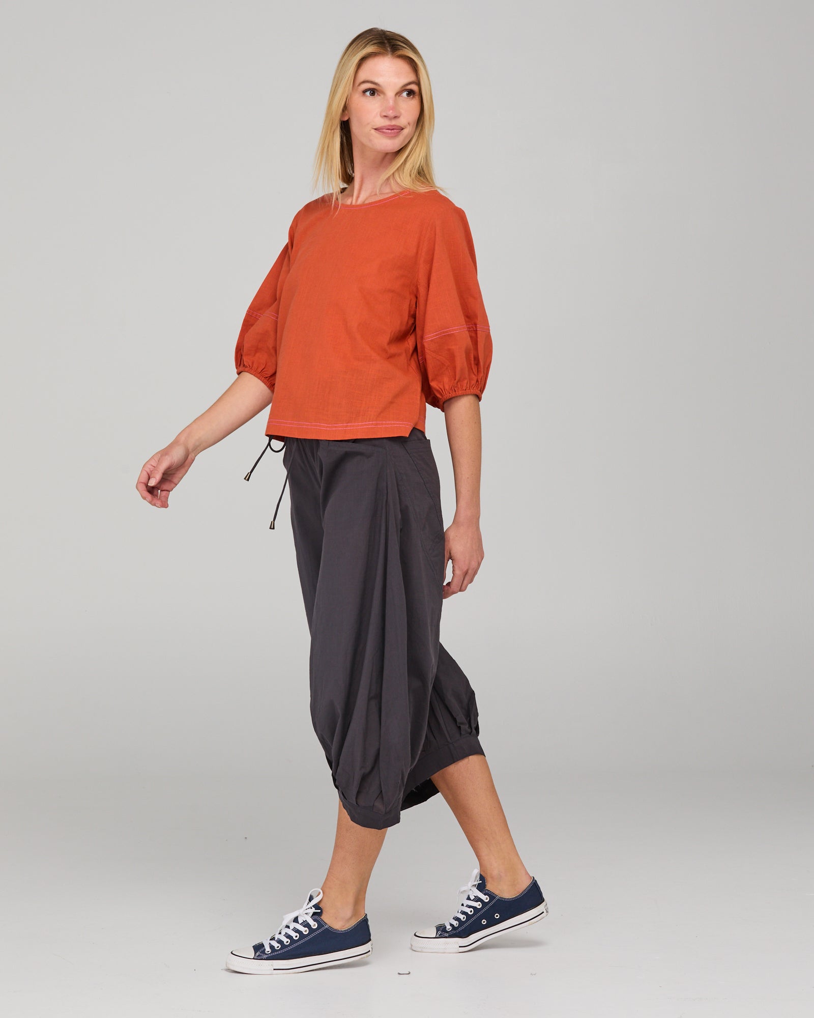 Ava Top Burnt Orange Tops Boom Shankar