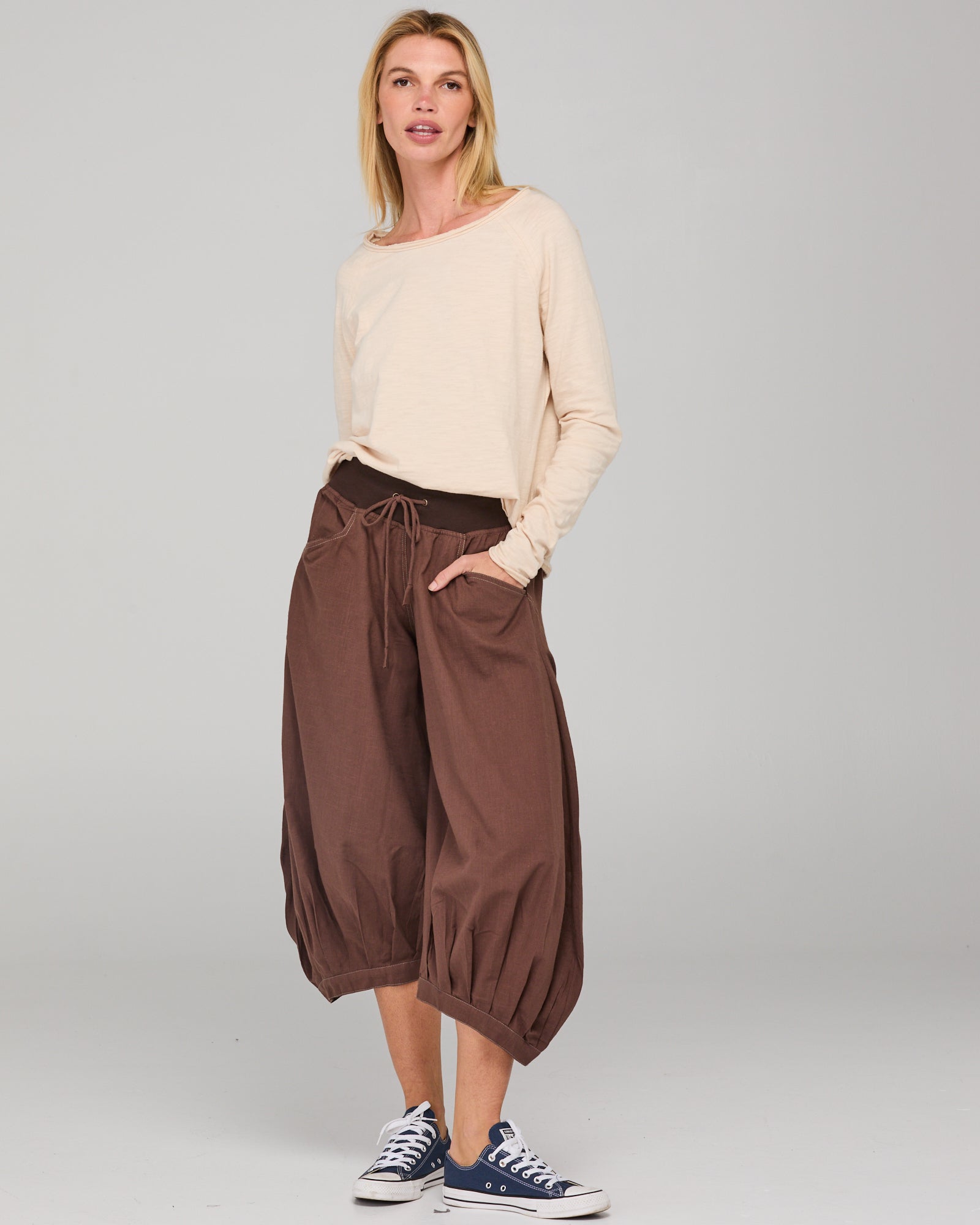 Guru Pant Dark Taupe Bottoms Boom Shankar