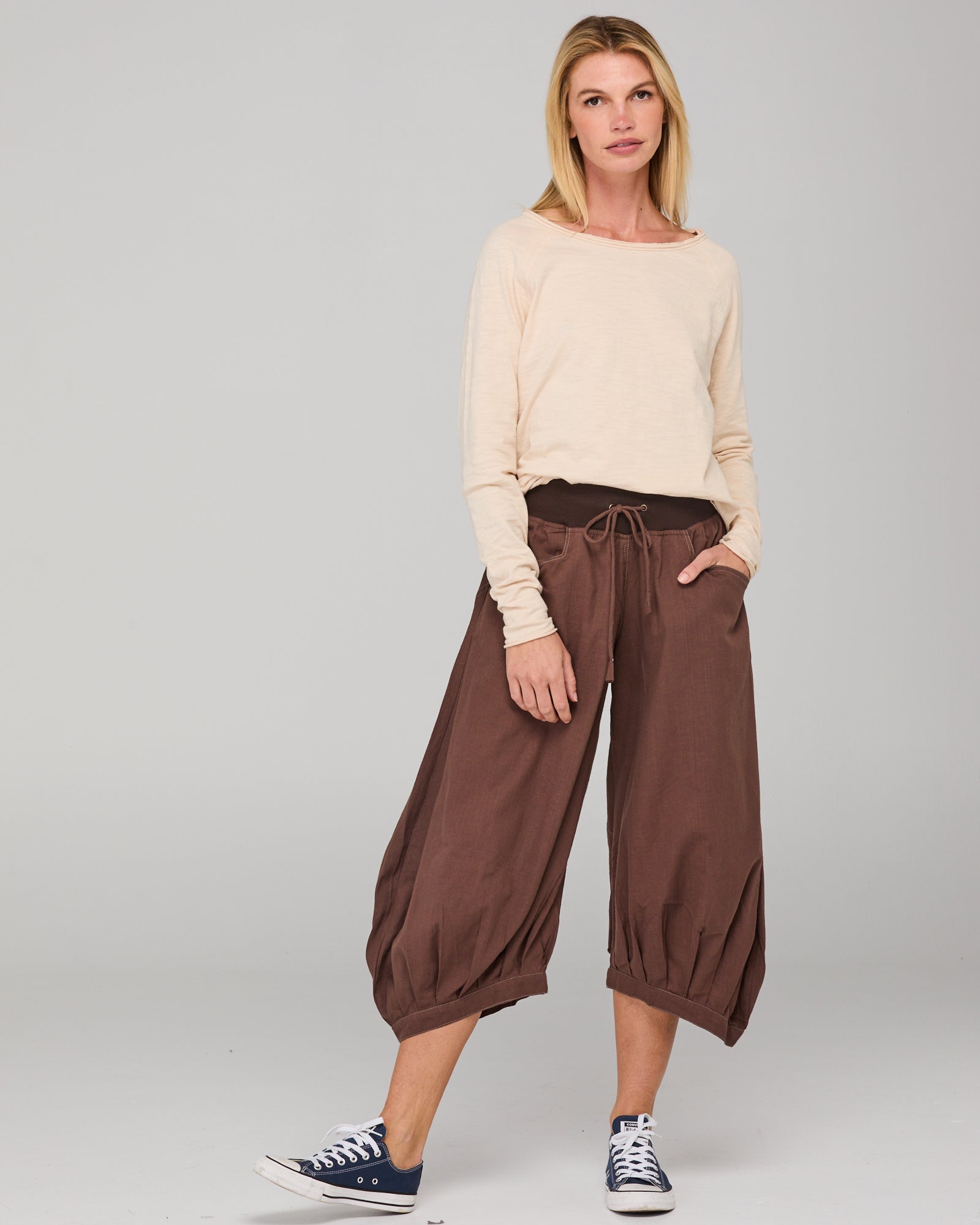 Guru Pant Dark Taupe Bottoms Boom Shankar