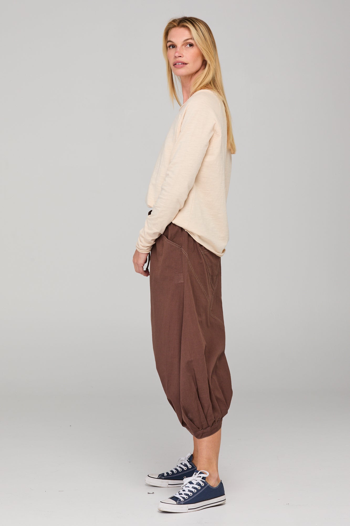 Guru Pant Dark Taupe Bottoms Boom Shankar