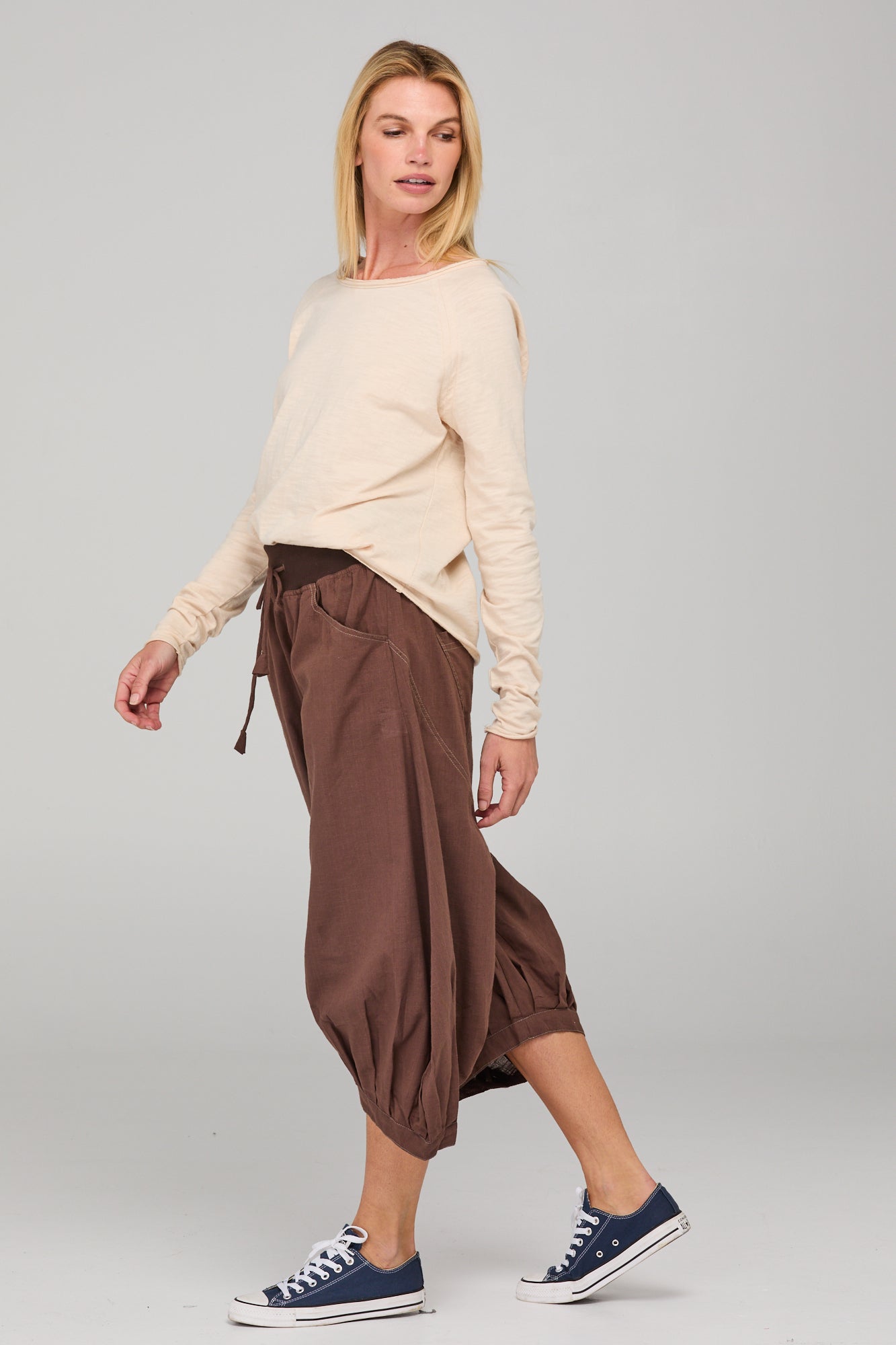 Guru Pant Dark Taupe Bottoms Boom Shankar