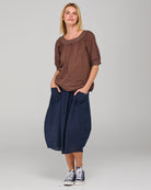 Bliss Top Dark Taupe Tops Boom Shankar