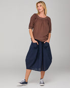 Bliss Top Dark Taupe Tops Boom Shankar