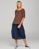 Bliss Top Dark Taupe Tops Boom Shankar
