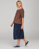 Bliss Top Dark Taupe Tops Boom Shankar