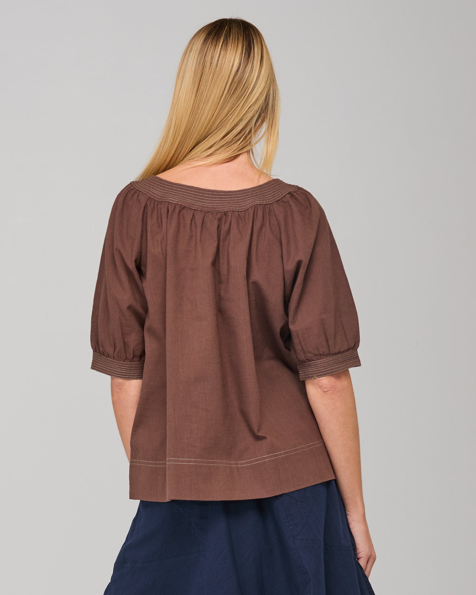 Bliss Top Dark Taupe Tops Boom Shankar