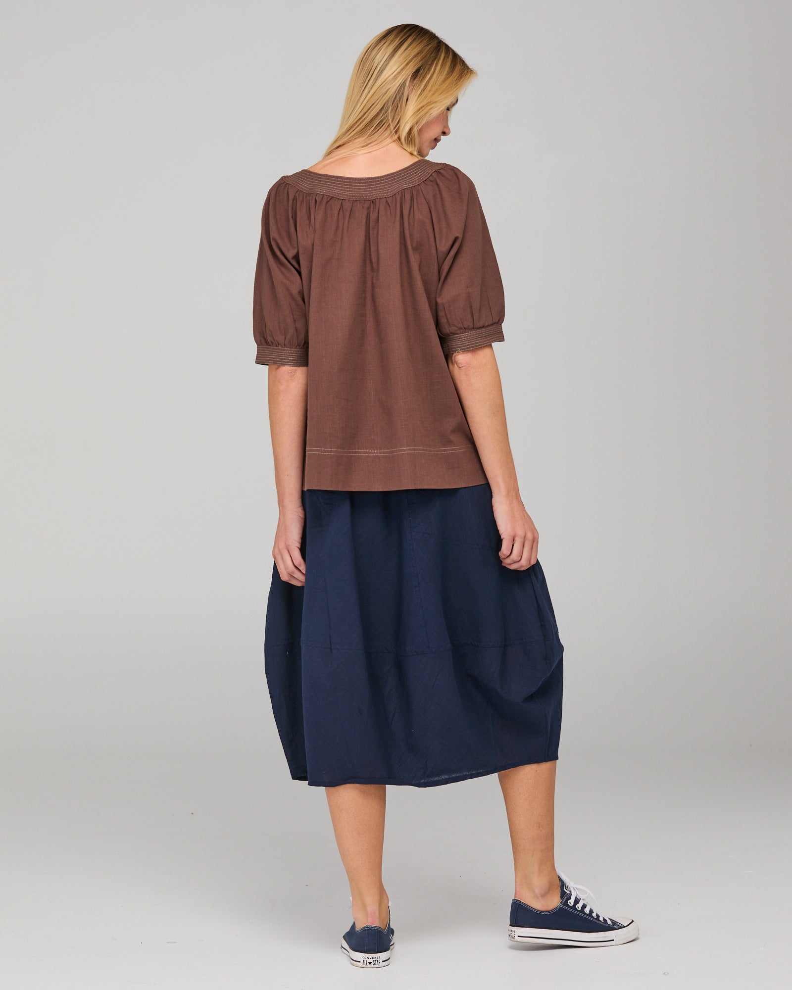 Bliss Top Dark Taupe Tops Boom Shankar