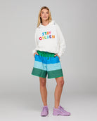 Meeko Embroidered Jumper - White Multi Tops McMurtrie Illustrations