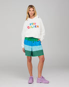 Meeko Embroidered Jumper - White Multi Tops McMurtrie Illustrations