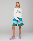 Meeko Embroidered Jumper - White Multi Tops McMurtrie Illustrations