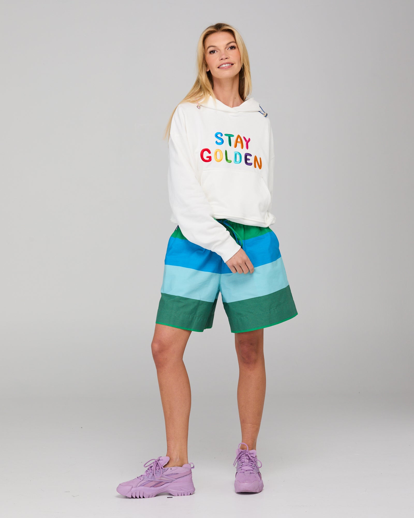 Meeko Embroidered Jumper - White Multi Tops McMurtrie Illustrations