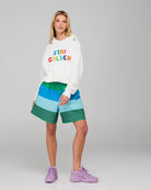 Meeko Embroidered Jumper - White Multi Tops McMurtrie Illustrations