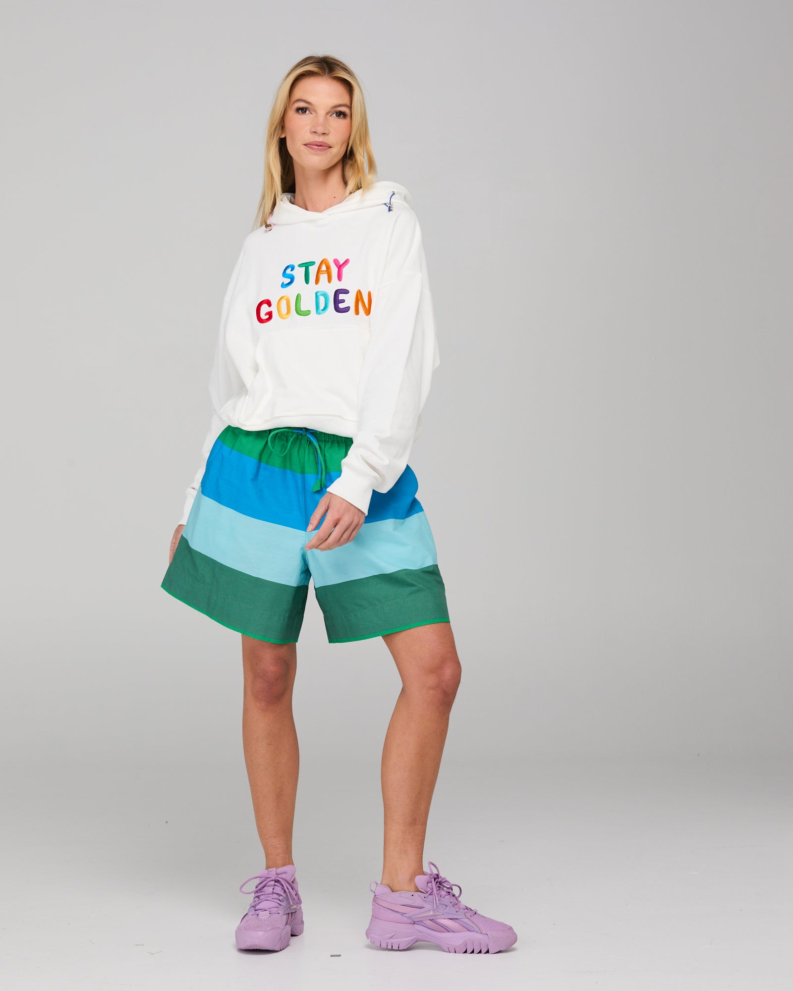 Meeko Embroidered Jumper - White Multi Tops McMurtrie Illustrations