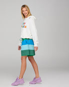 Meeko Embroidered Jumper - White Multi Tops McMurtrie Illustrations