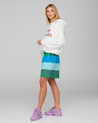 Meeko Embroidered Jumper - White Multi Tops McMurtrie Illustrations