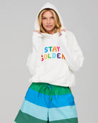 Meeko Embroidered Jumper - White Multi Tops McMurtrie Illustrations