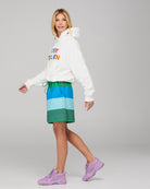 Meeko Embroidered Jumper - White Multi Tops McMurtrie Illustrations