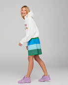 Meeko Embroidered Jumper - White Multi Tops McMurtrie Illustrations
