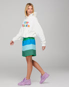 Meeko Embroidered Jumper - White Multi Tops McMurtrie Illustrations